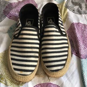 Vans shoes with stripes